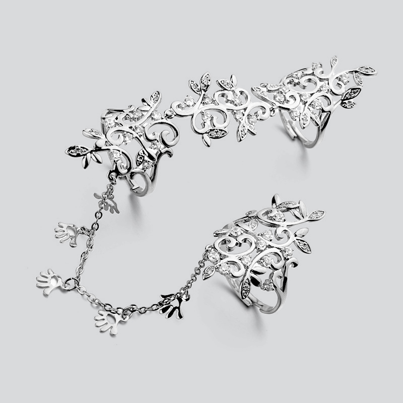 Climbing Vine Knuckle Ring