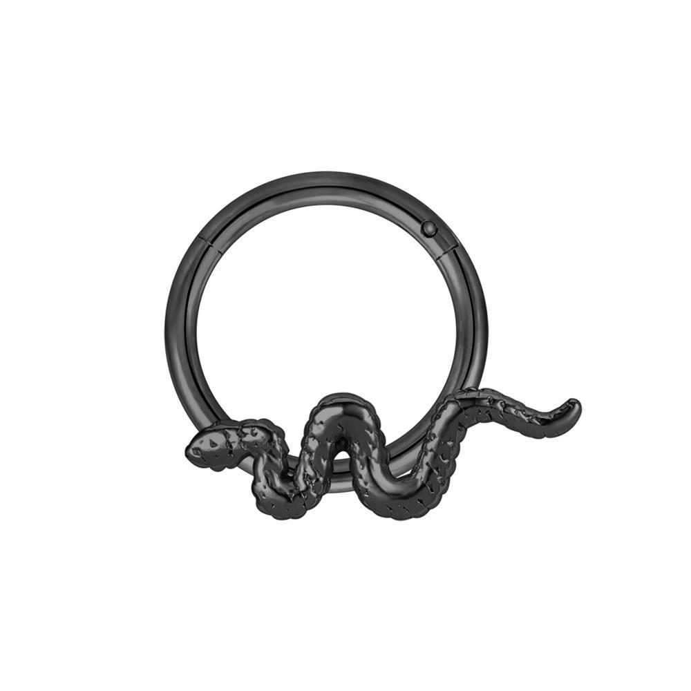 Snake Steel Hoop Ring Nose Piercing