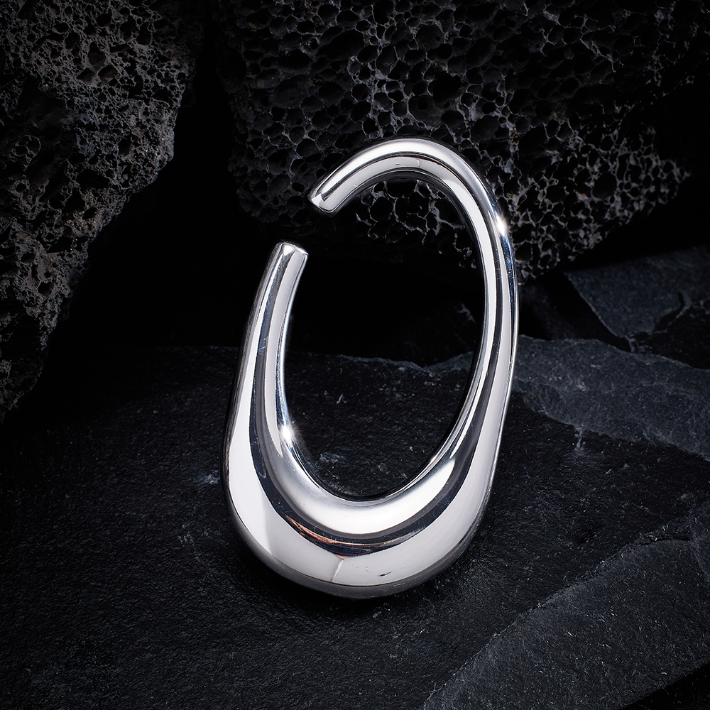 Oval Stainless Hangers Ear Gauges