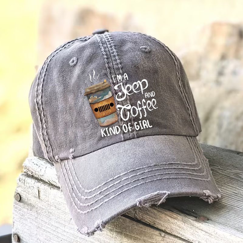 I’m A Jeep And Coffee Kind Of Girl Baseball Cap