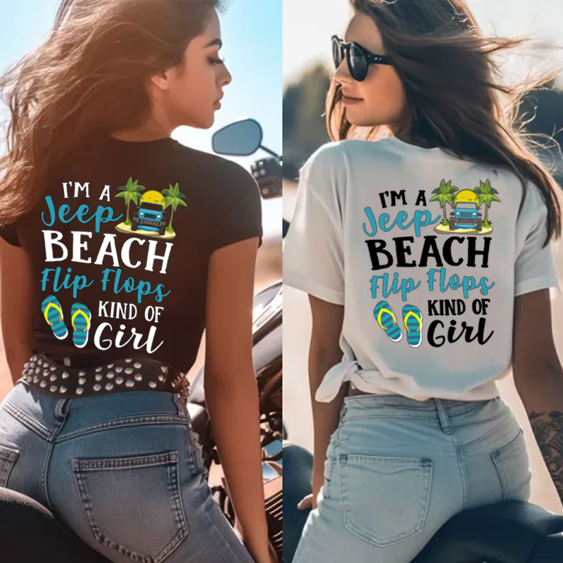 I’m A Jeep Beach Flip Flops Kind Of Girl T-Shirt