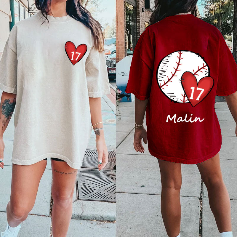 Baseball/Softball/Soccer Mom Personalized Number T-Shirt