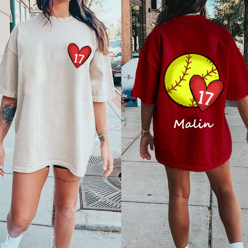 Baseball/Softball/Soccer Mom Personalized Number T-Shirt