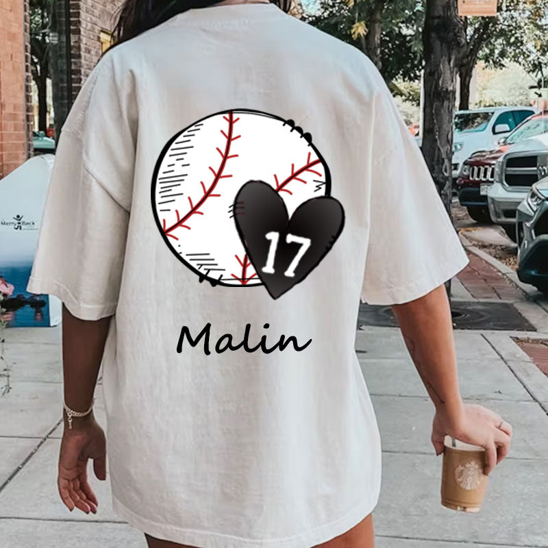 Baseball/Softball/Soccer Mom Personalized Number T-Shirt