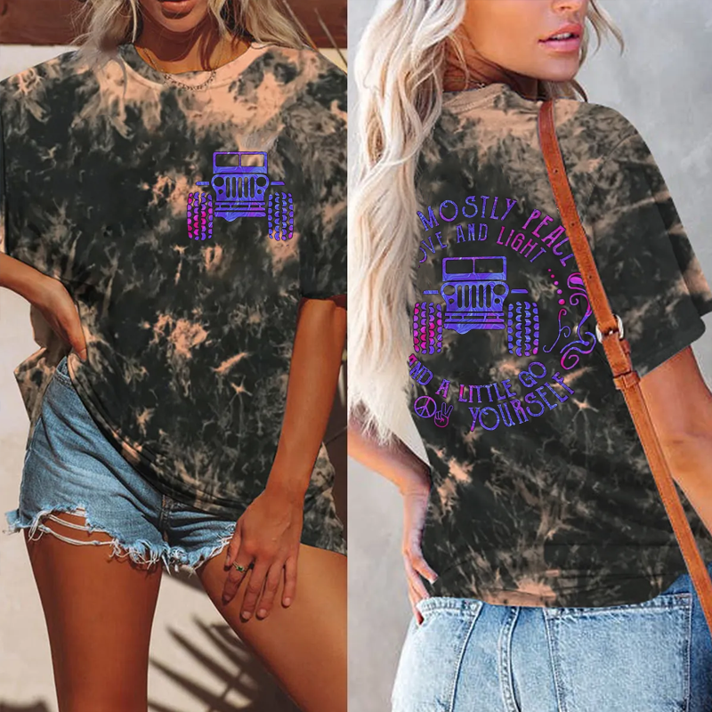 I Am Mostly Peace Love And Light And A Little Go Yourself Shirt