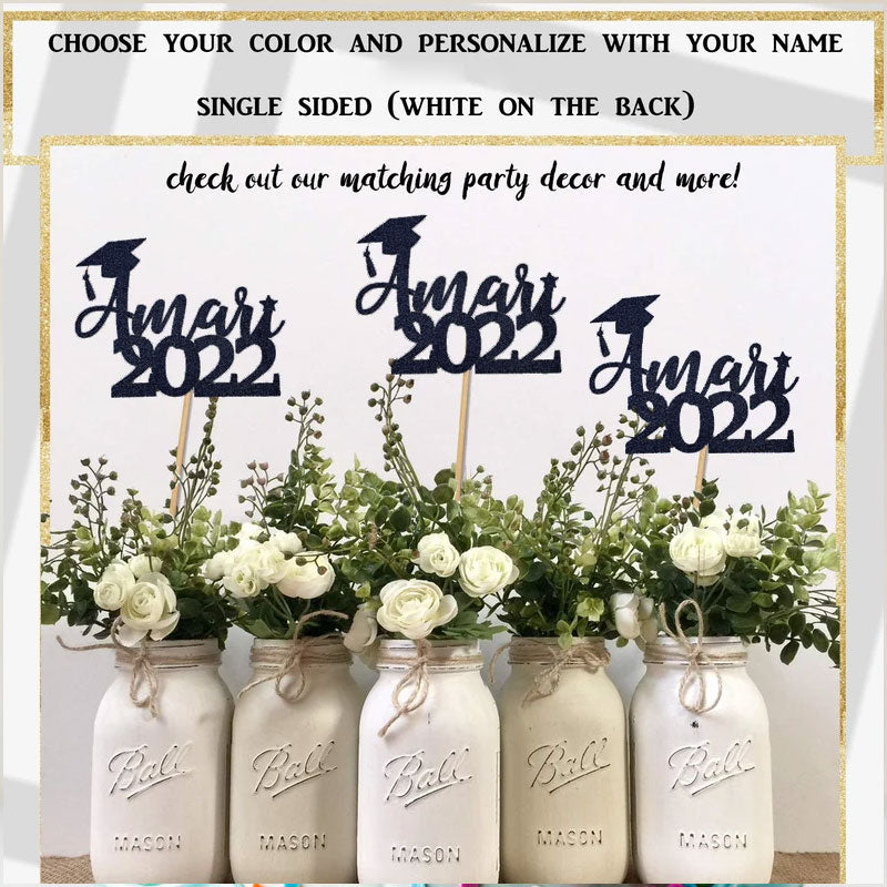 2022 Graduation Centerpiece Table Decor  Cake Topper
