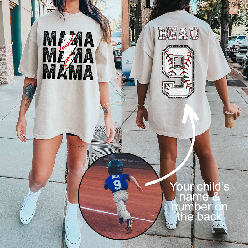 Custom Baseball/Softball Mom Shirt to Show Your Love or Support for Your child