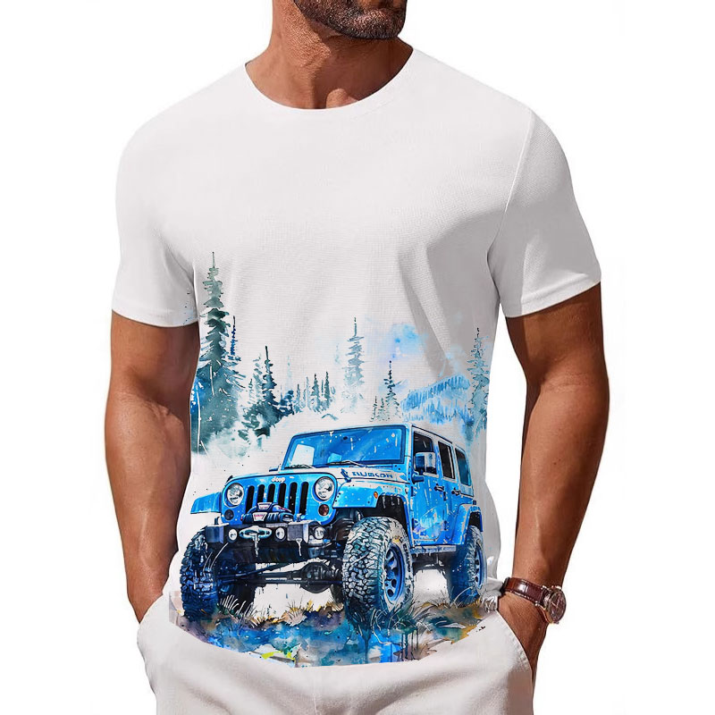 Ink Jeep Wrangler Rubicon Mud Men T-Shirt