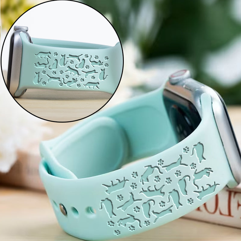 Cute Cat Paw Mom Cat Funny Design Watch Band