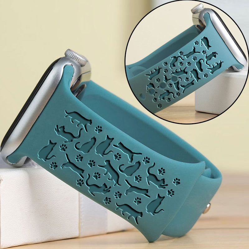 Cute Cat Paw Mom Cat Funny Design Watch Band