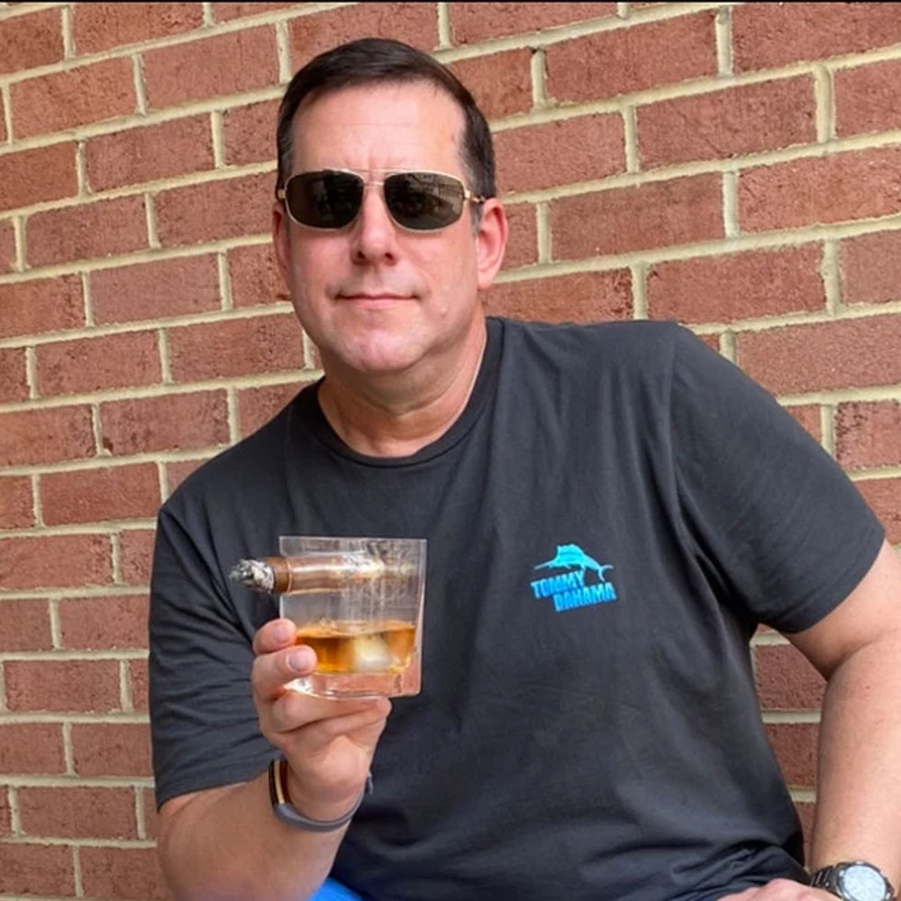 Personalized Whiskey Glass with Cigar Holder For Men's Gift