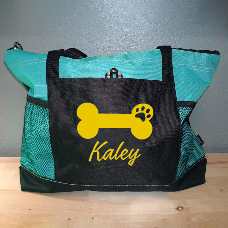 Dog Bone Personalized Tote Bag Great Dog Lover Gift Idea