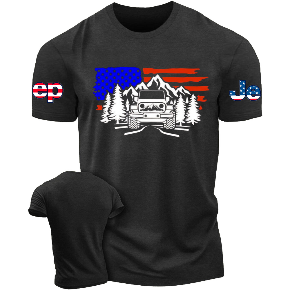 American Classic offroad Scene Forest Tshirt