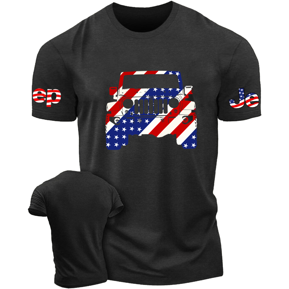American Flag Patriotic Jp Off Road T-Shirt