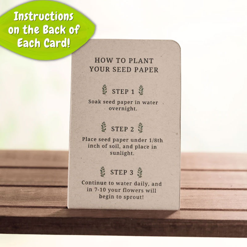 Baby Shower Favors - Wildflower Seed Packets