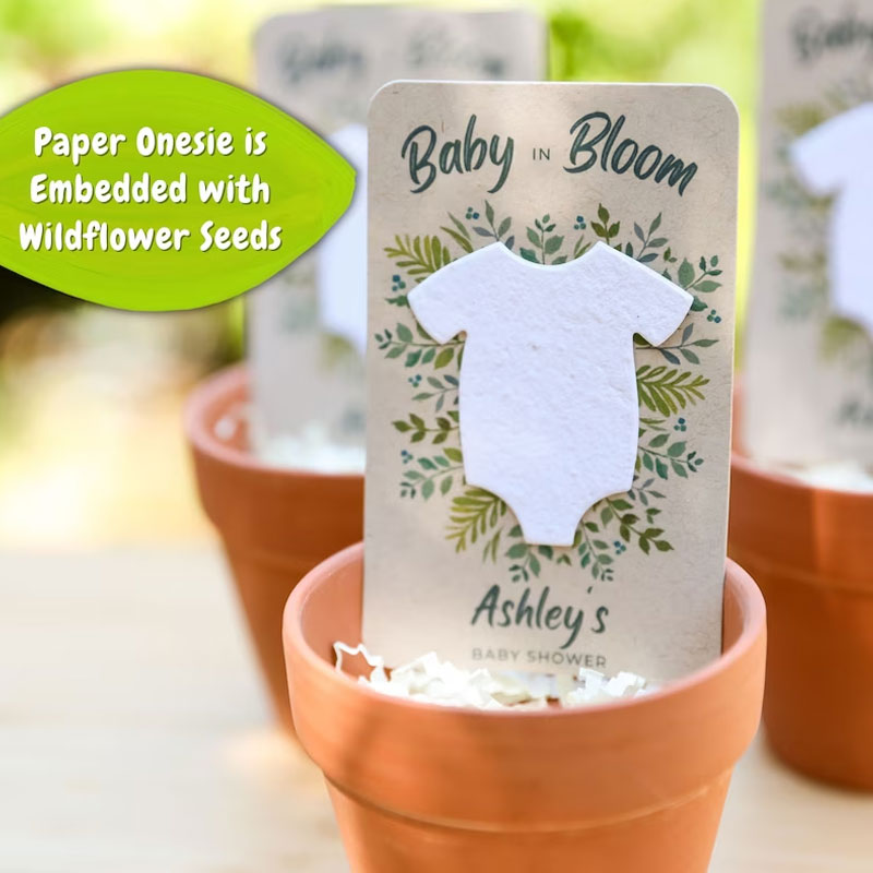Baby Shower Favors - Wildflower Seed Packets