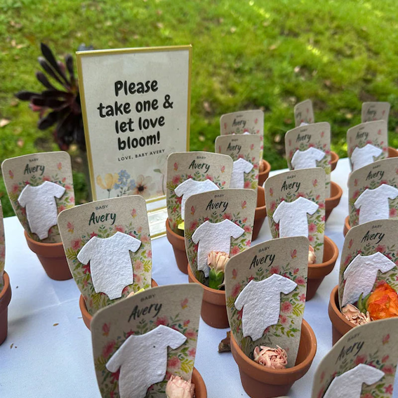 Baby Shower Favors - Wildflower Seed Packets