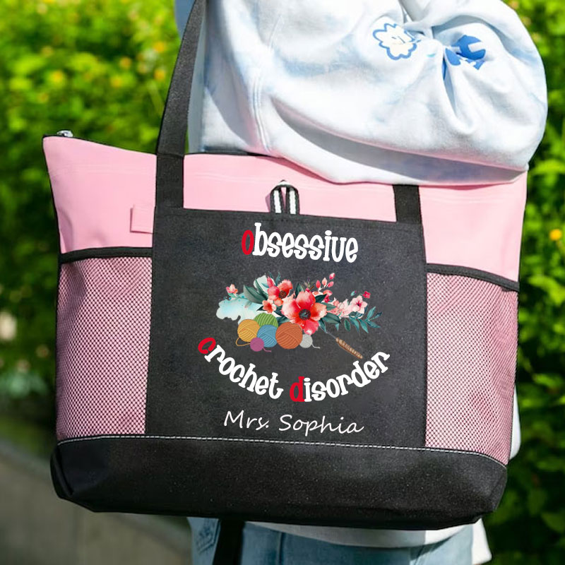 Obsessive Crochet Disorder Crochet Lover Tote Bag