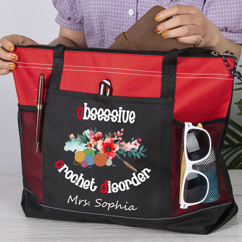 Obsessive Crochet Disorder Crochet Lover Tote Bag