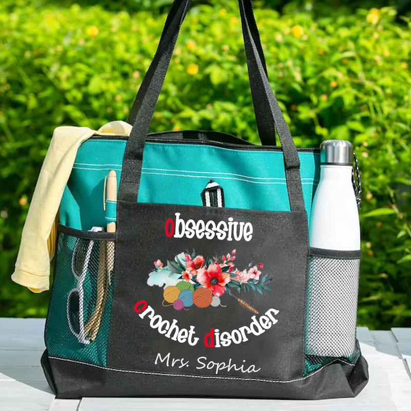 Obsessive Crochet Disorder Crochet Lover Tote Bag