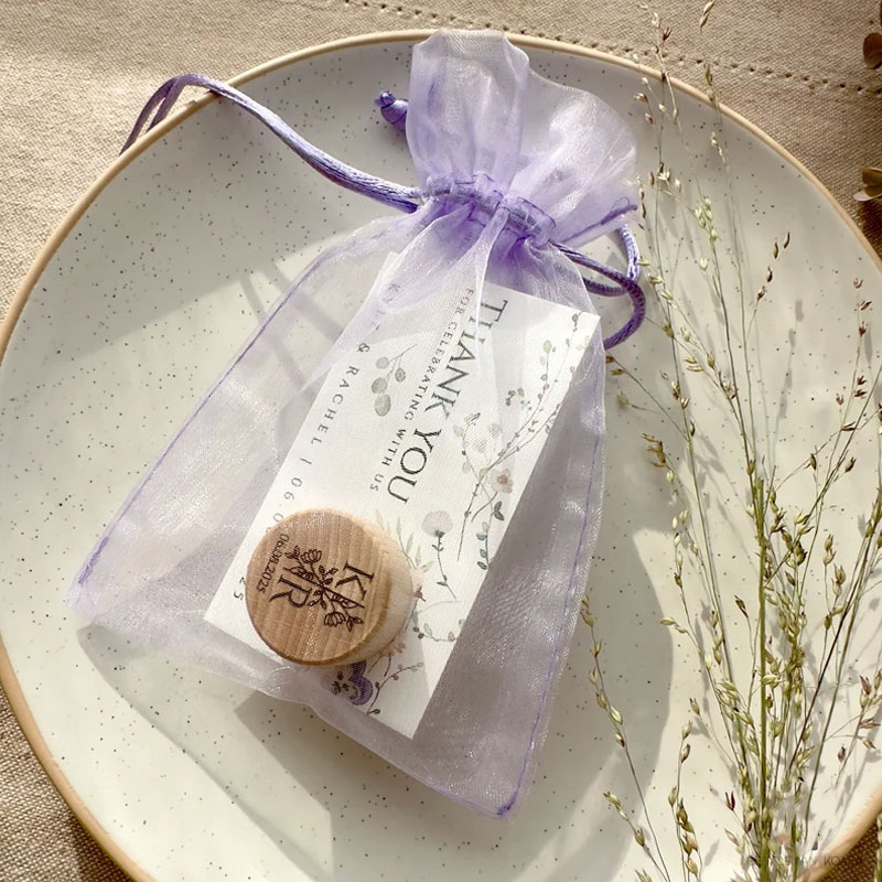 Wine Bottle Stopper Wedding Favors with Thank You Card Personalized Gift for Guests