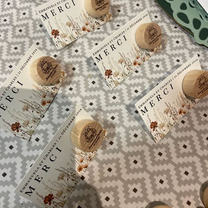 Wine Bottle Stopper Wedding Favors with Thank You Card Personalized Gift for Guests