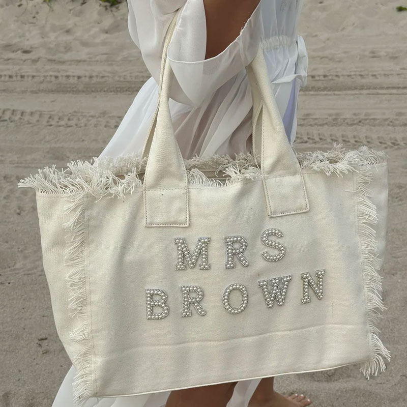 Personalized Exquisite Totes for the Bride and Bridesmaids