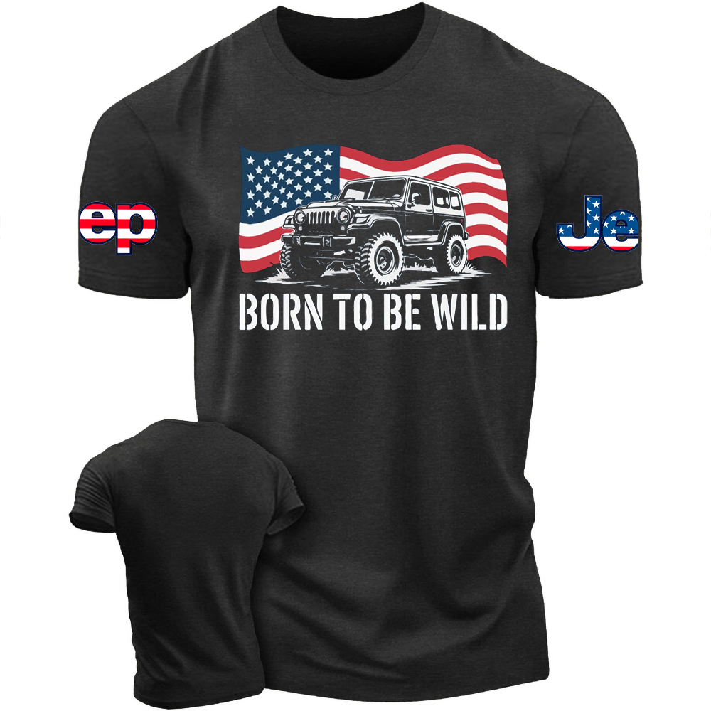 Bron To Be Wild Patriotic Jp Tshirt