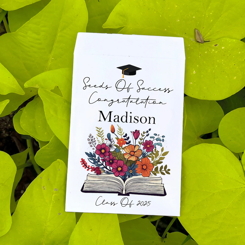 Bulk Graduation Gift Seed packet Custom Grad Party Favor