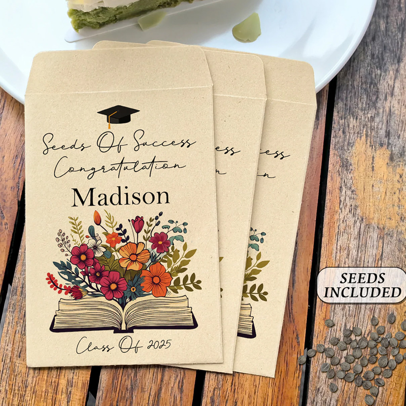 Bulk Graduation Gift Seed packet Custom Grad Party Favor