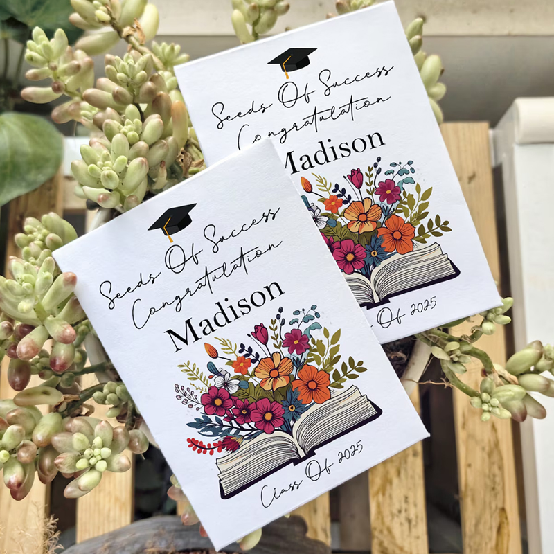 Bulk Graduation Gift Seed packet Custom Grad Party Favor
