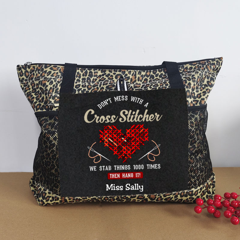 Don't Mess With a Cross Stitcher Tote Bag