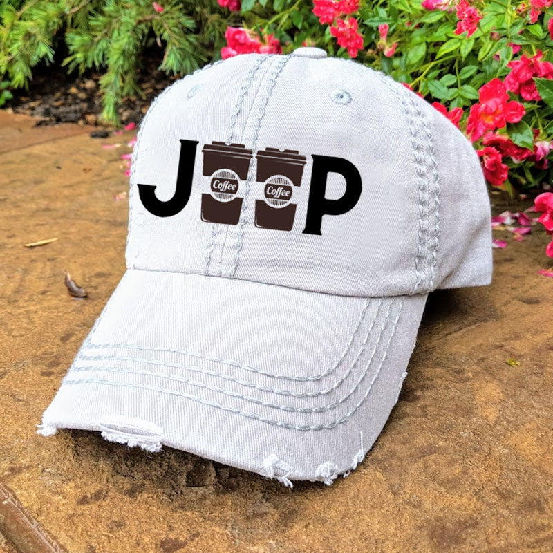 Jeep & Coffee Baseball Cap