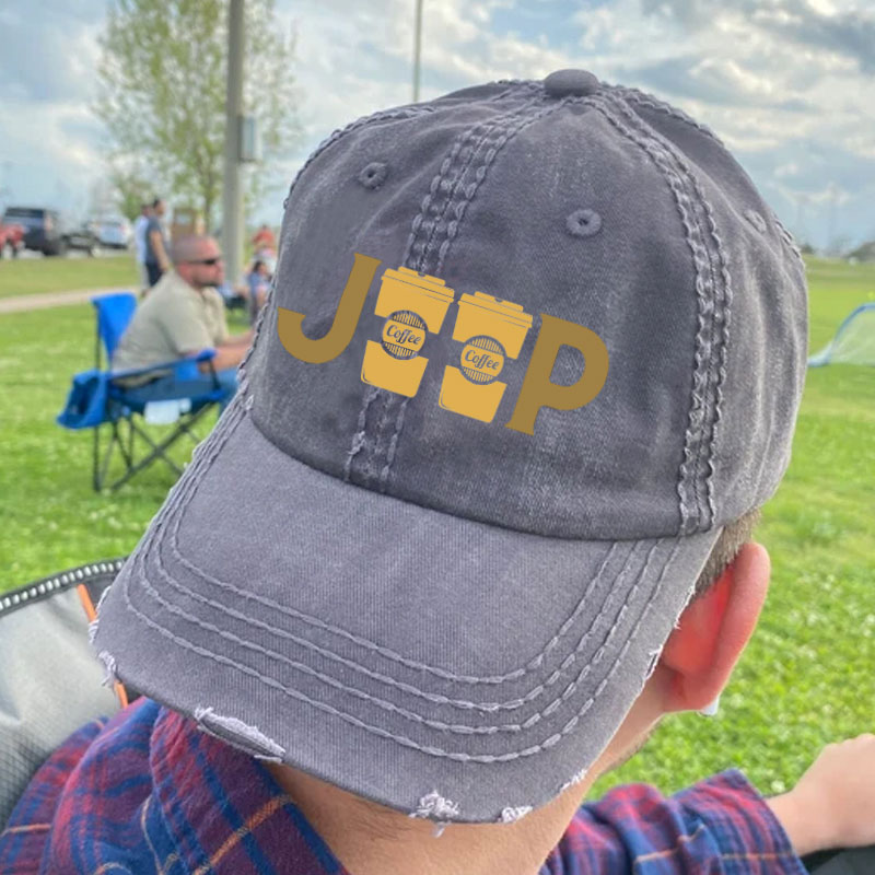 Jeep & Coffee Baseball Cap