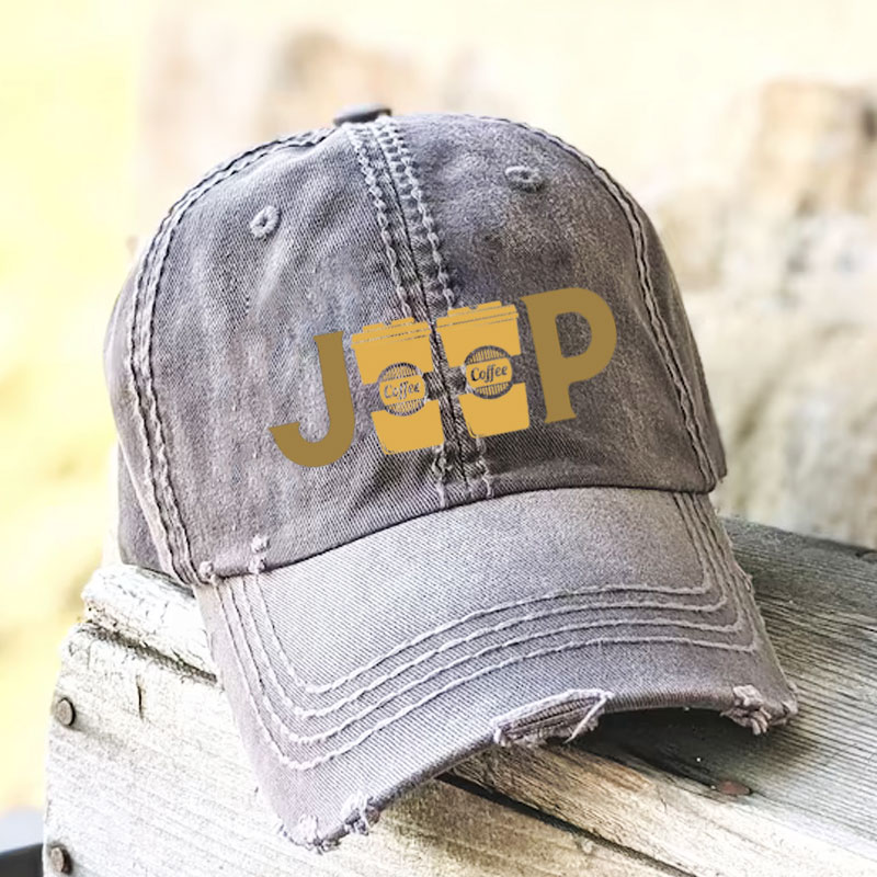 Jeep & Coffee Baseball Cap