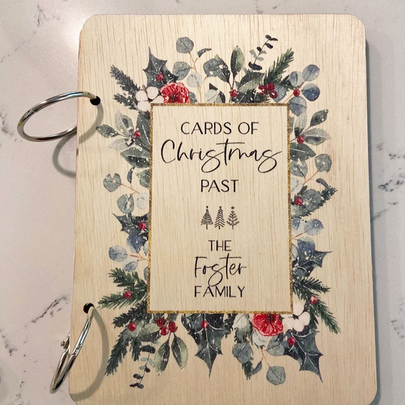 Christmas Card Keeper Personalized Christmas Card Holder
