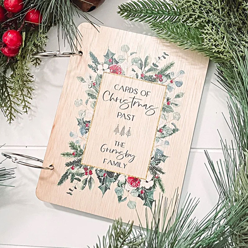 Christmas Card Keeper Personalized Christmas Card Holder