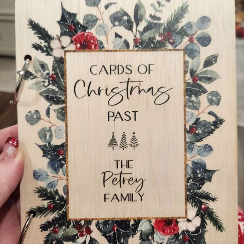 Christmas Card Keeper Personalized Christmas Card Holder