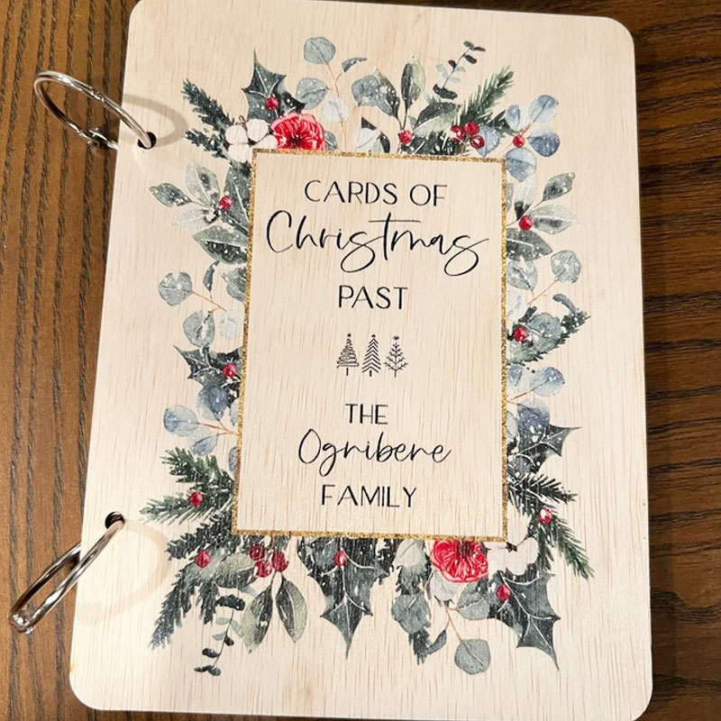 Christmas Card Keeper Personalized Christmas Card Holder