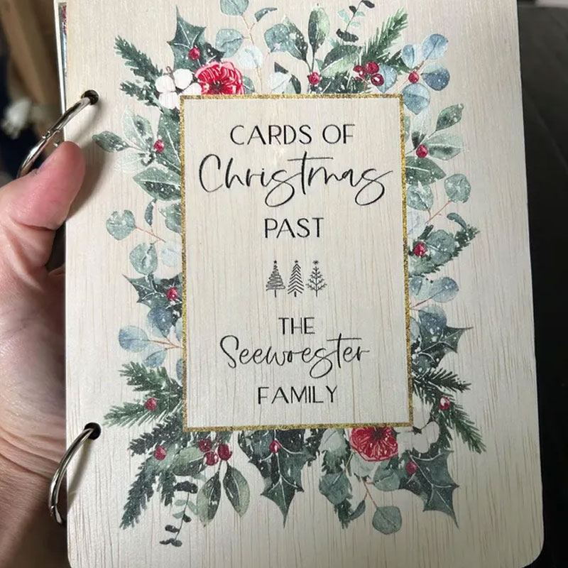 Christmas Card Keeper Personalized Christmas Card Holder
