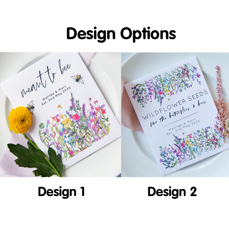 Colourful 'Meant To Bee' Wildflower Seed Wedding Favours