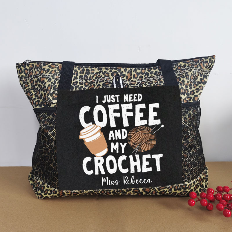 Crochet Gift Coffee Crochet Custom Tote Bag