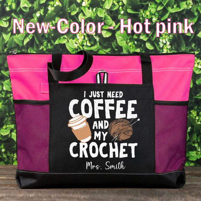 Crochet Gift Coffee Crochet Custom Tote Bag