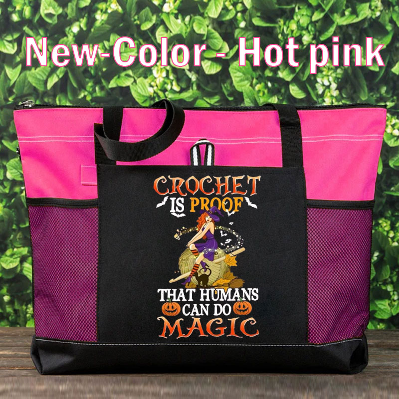 Crochet Is Proof That Humans Can Do Magic Halloween Tote Bag