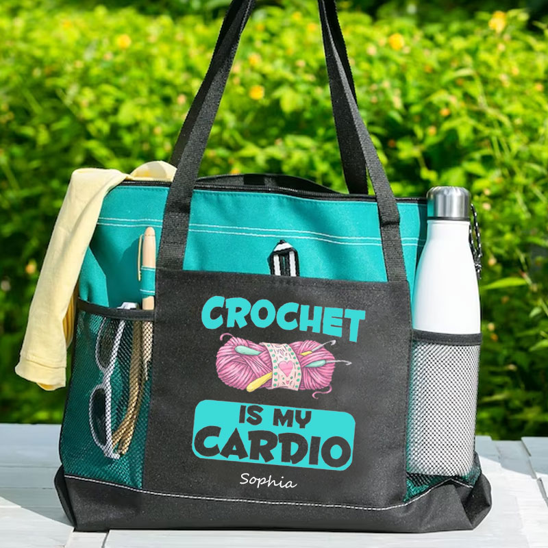 Crochet is My Cardio Tote Bag