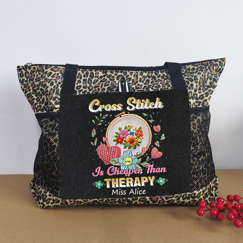 Cross Stitch Is Cheaper Than Therapy - Tote Bag