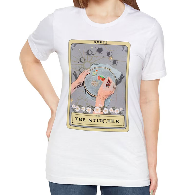 Cross Stitch Shirt The Stitcher Tarot Card T Shirt