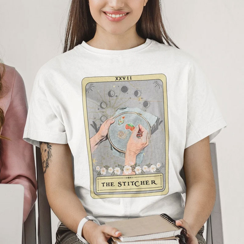 Cross Stitch Shirt The Stitcher Tarot Card T Shirt