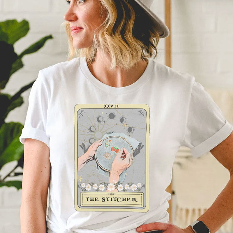 Cross Stitch Shirt The Stitcher Tarot Card T Shirt