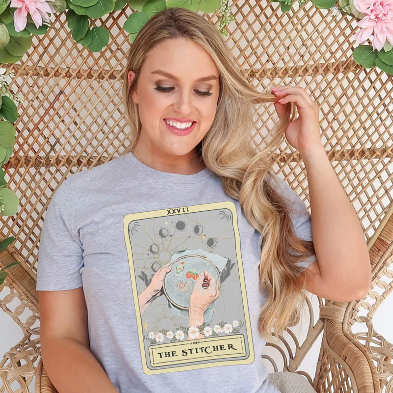 Cross Stitch Shirt The Stitcher Tarot Card T Shirt